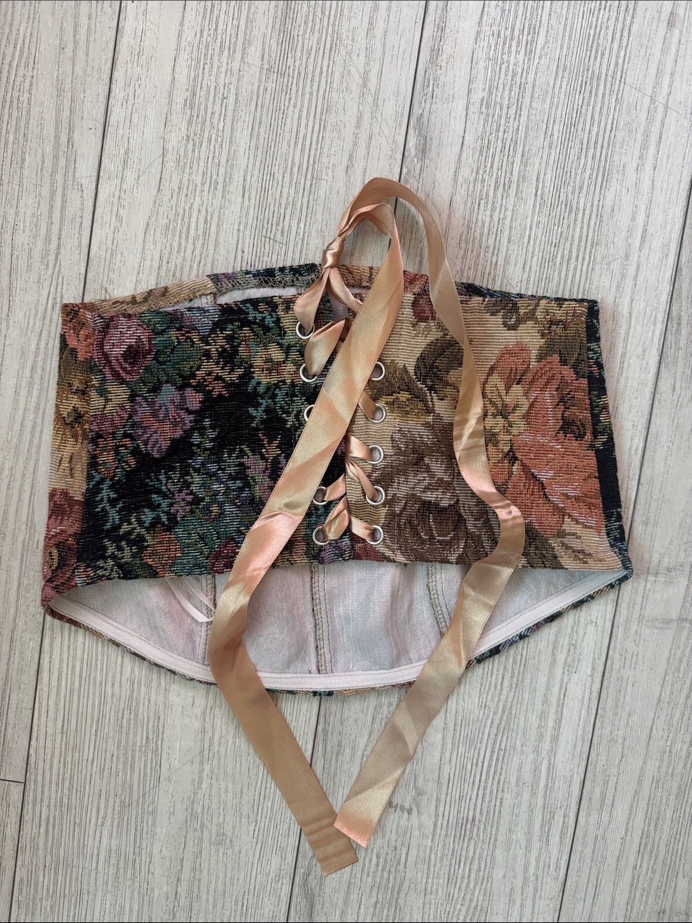 Floral Top with Ribbon